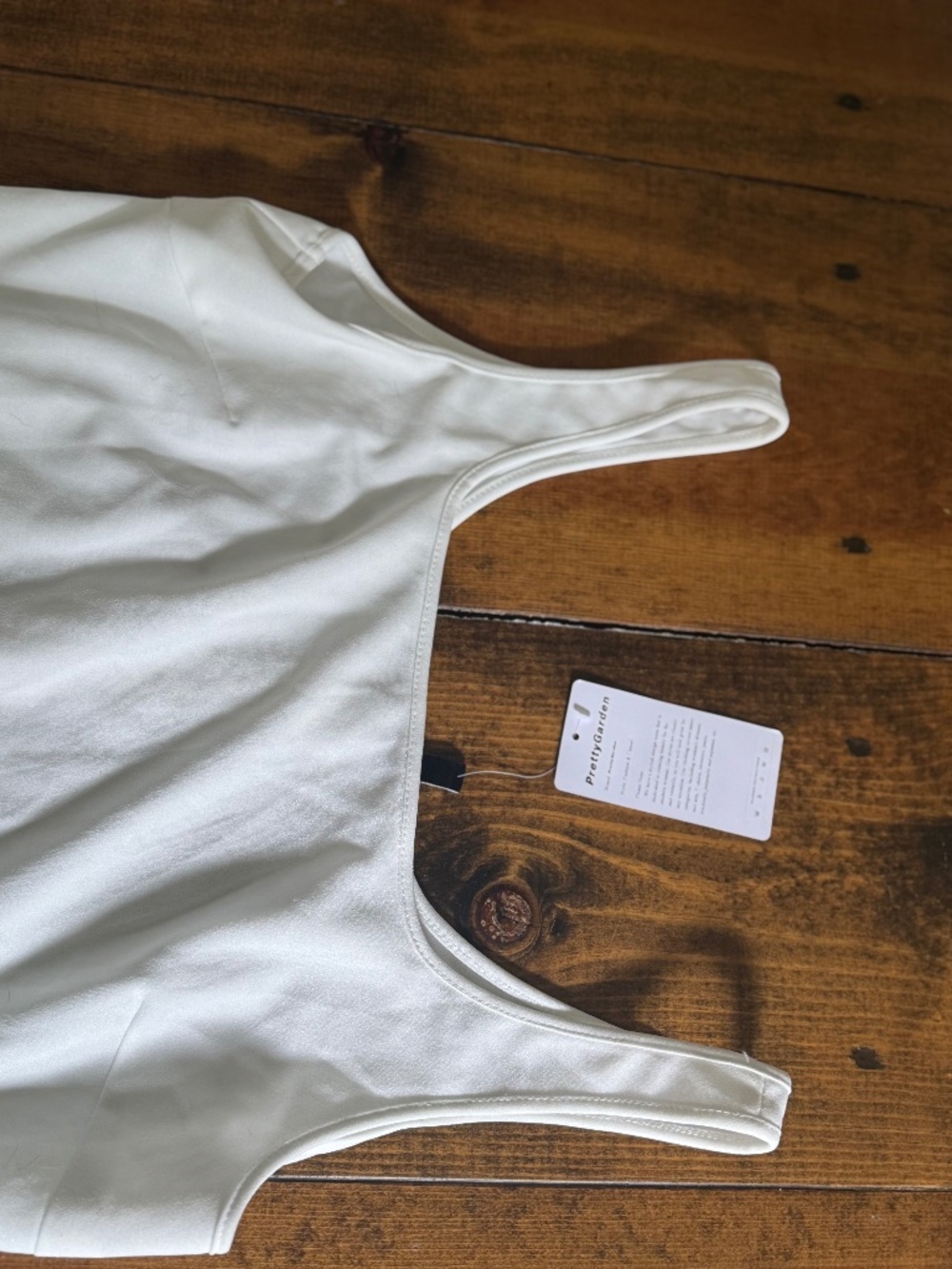White square neckline, aline bridal dress